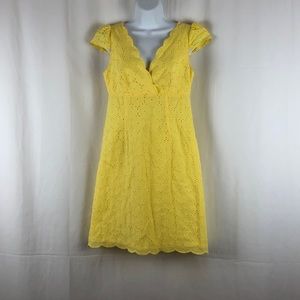 Laundry by Shelli Segal Cotton eyelet lace dress 6